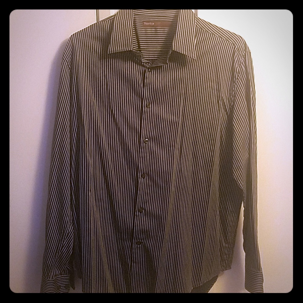 Long sleeve button-down dress shirt